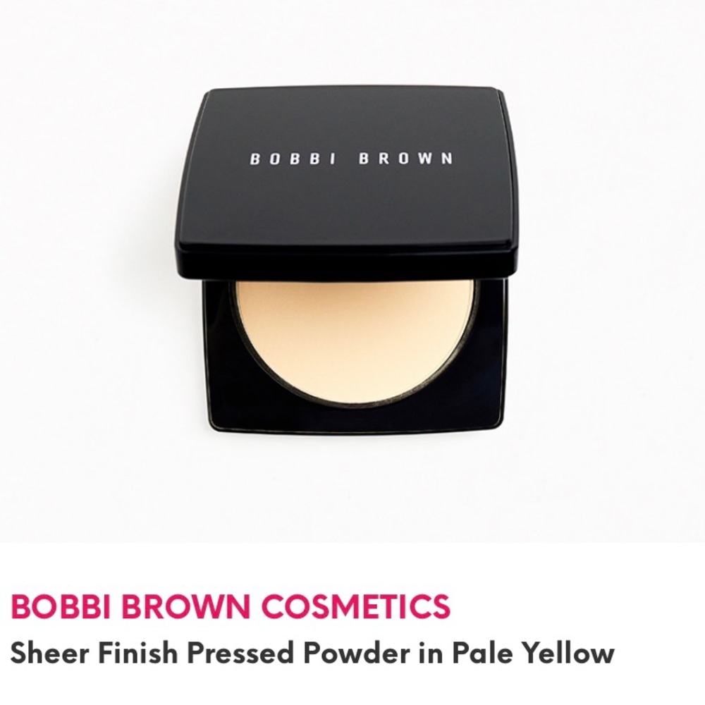 BOBBI BROWN COSMETICS
Sheer Finish Pressed Powder in Pale Yellow